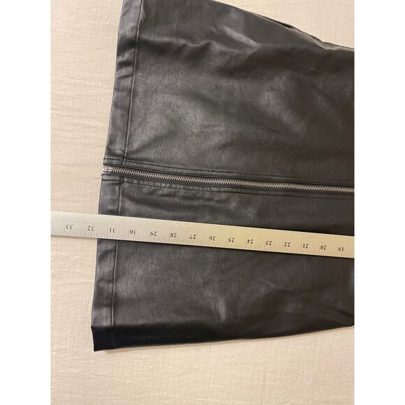 Wild Fable Women's Size XS Faux Leather Full Zip Dress Sleeveless Black NWT - Picture 5 of 7